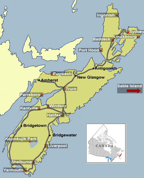 Map Nova Scotia