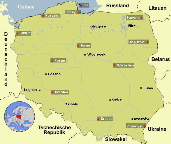 Map Polen