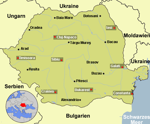 Map Rumnien